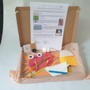 Craft kit - Ultimate Summer, Squishy ice cream, crab weaving,3+ Kids Craft Boxes Activity Sets Arts and Crafts Box Childrens Letterbox Gifts