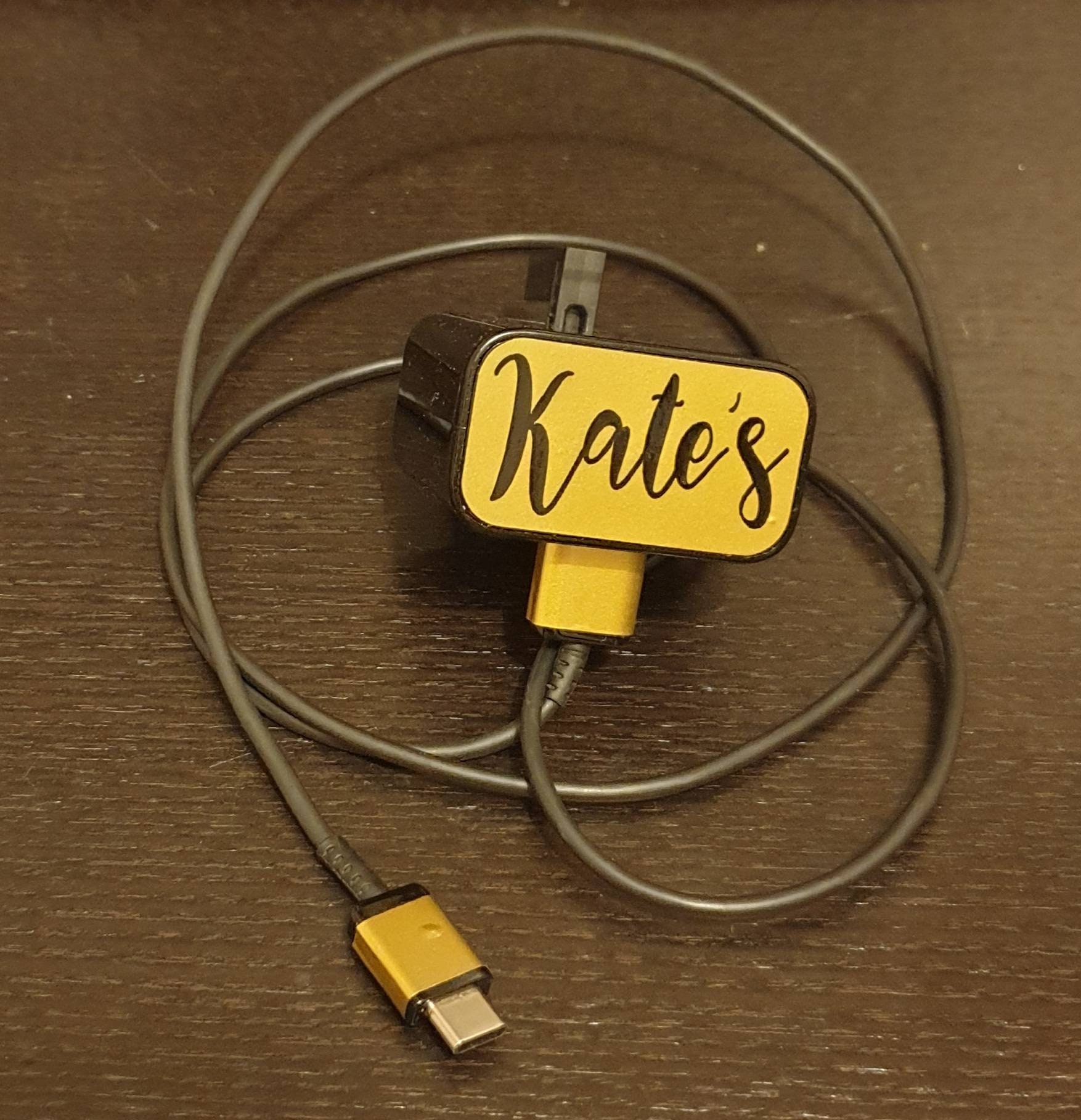 Personalised phone charger plug label, Samsung, tech stocking filler - Image 5
