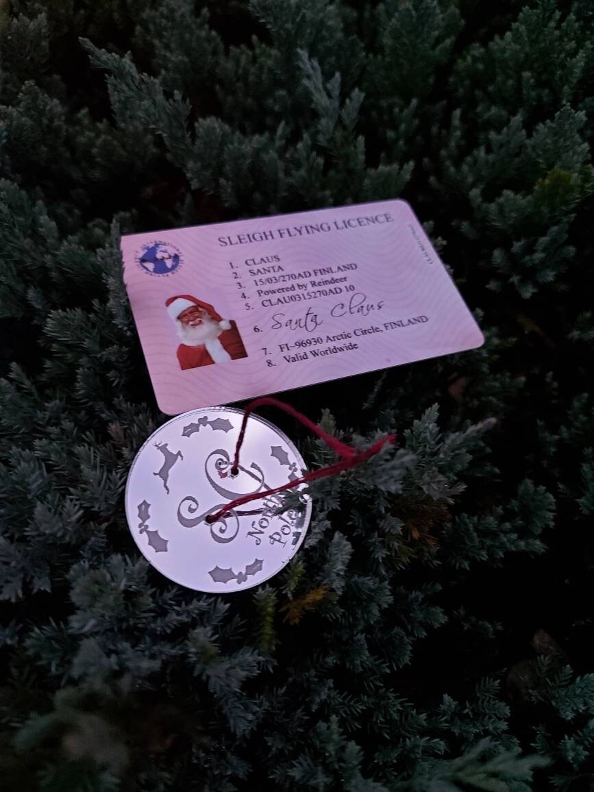 Santa Claus Lost ID card, Santas Driving License ,Father Christmas sleigh flying licence, Xmas Eve children novelty, fun, keepsake - Image 6