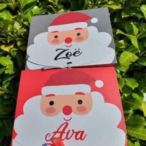 Santa Claus Father Christmas personalised large gift boxes, Christmas eve boxes, present giving, December boxes