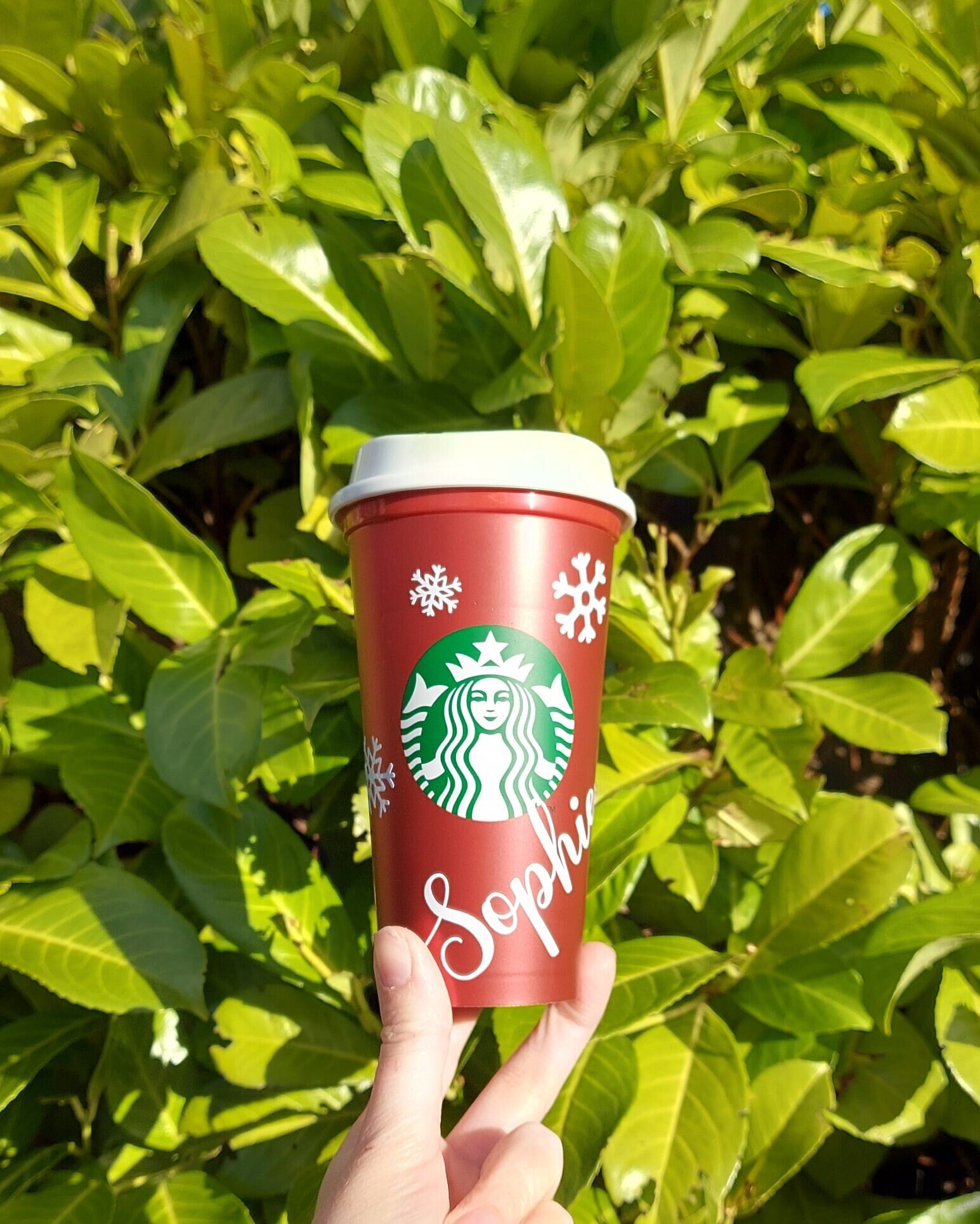 Starbucks Christmas Holiday Coffee Metallic Red shimmer Cup personalised, Xmas travel mug, stocking gift, Limited Edition 2023