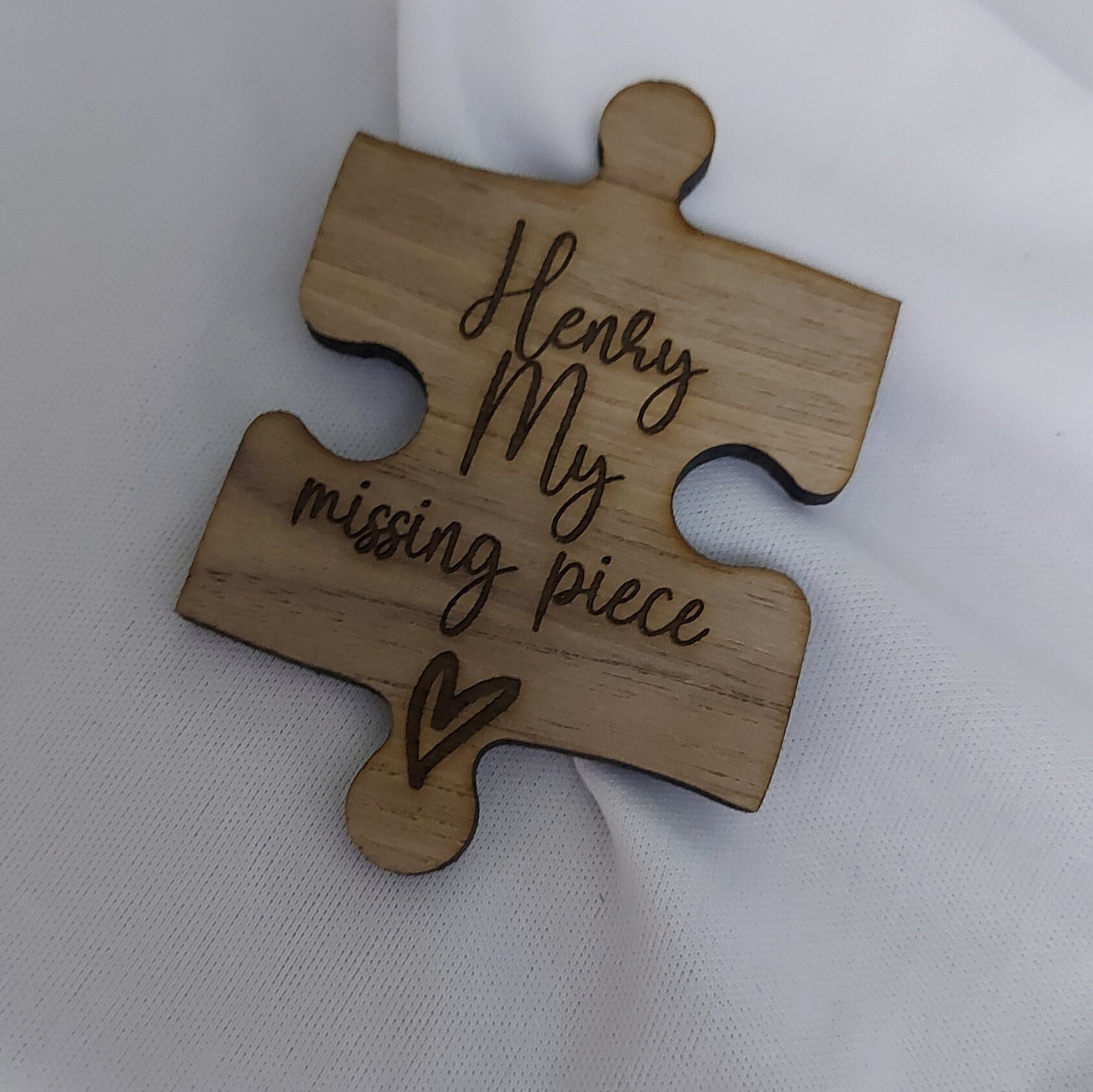 Personalised My Missing Piece Jigsaw, keepsake magnet, Valentines Gift, Romantic Present for Him Her, Wedding/Anniversary present Girlfriend - Image 6