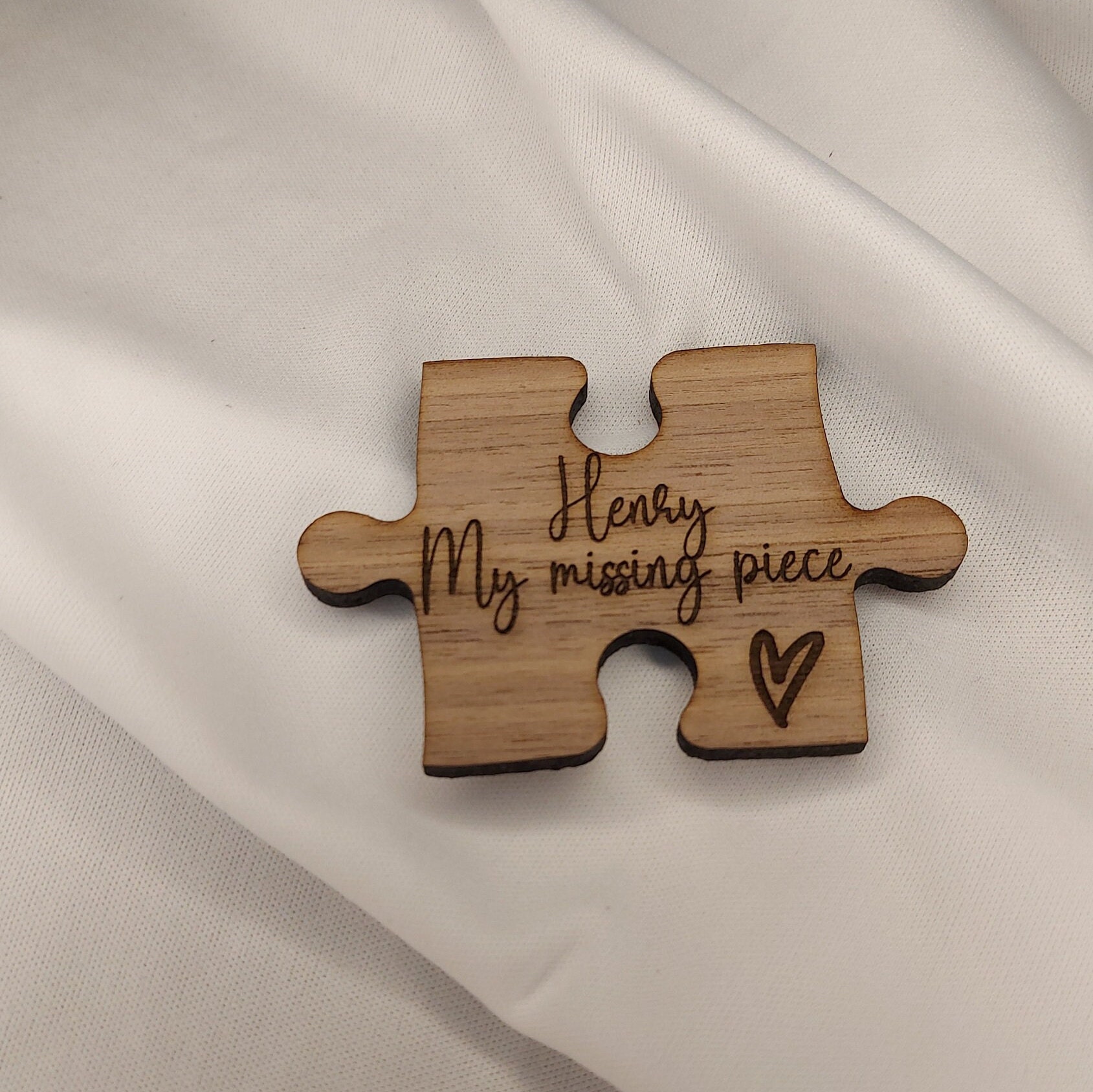 Personalised My Missing Piece Jigsaw, keepsake magnet, Valentines Gift, Romantic Present for Him Her, Wedding/Anniversary present Girlfriend - Image 7