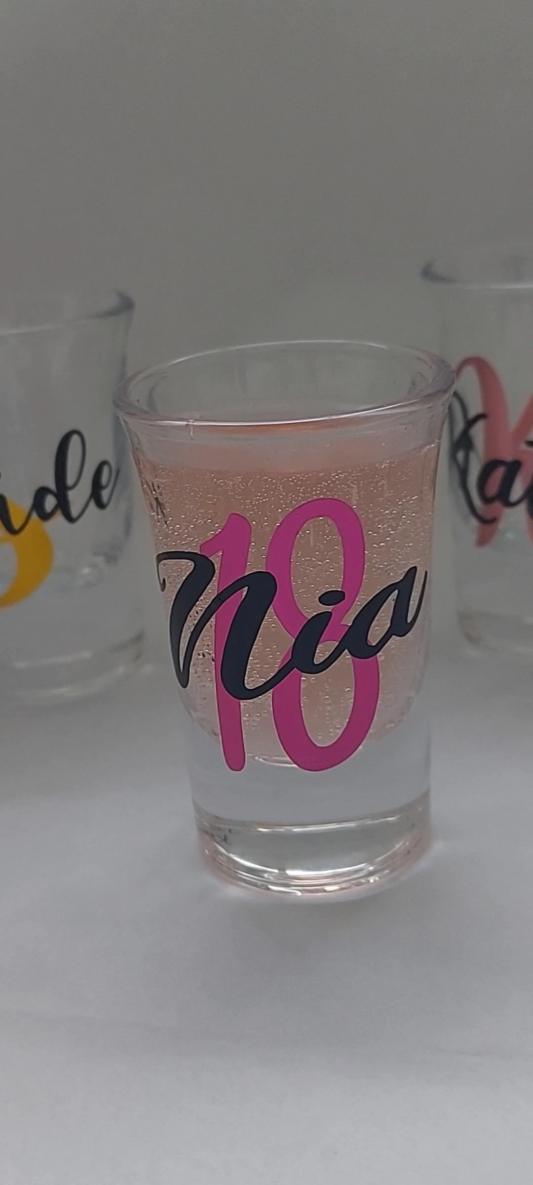 Personalised Shot Glasses, Birthday, Bridesmaid, Bride, Wedding Roles, Bachelorette Party, Stag, Hen Do, Girls Night, Gifts, Drinking Favour - Image 2