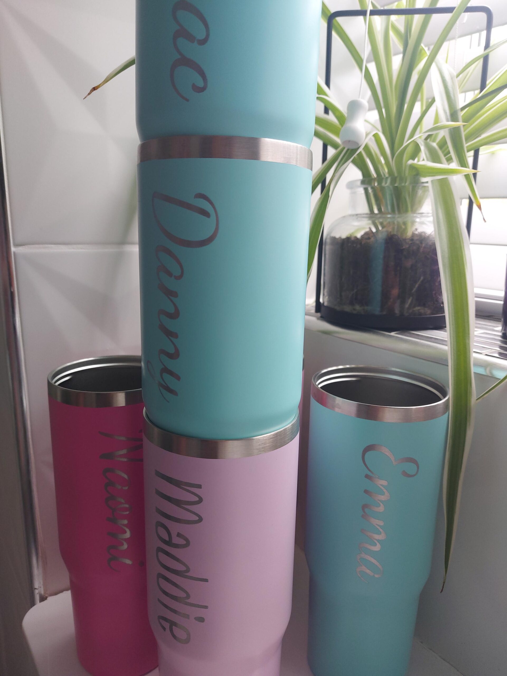 Personalised Engraved large 30oz insulated tumbler with lid handle, cold drinks, Gift for all, 850ml water bottle Back to school leakproof - Image 7