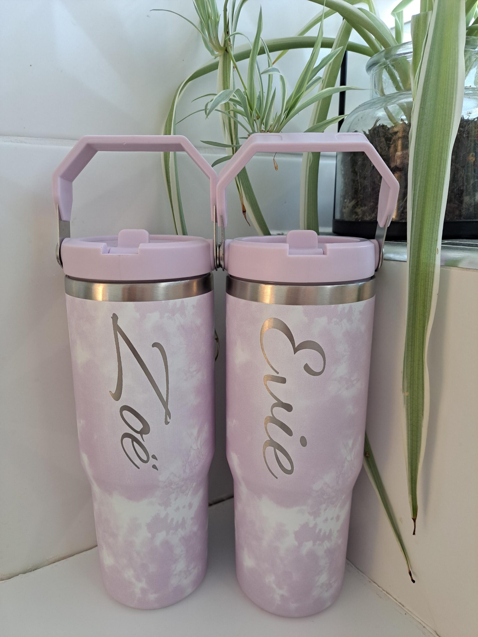 Personalised Engraved large 30oz insulated tumbler with lid handle, cold drinks, Gift for all, 850ml water bottle Back to school leakproof - Image 10